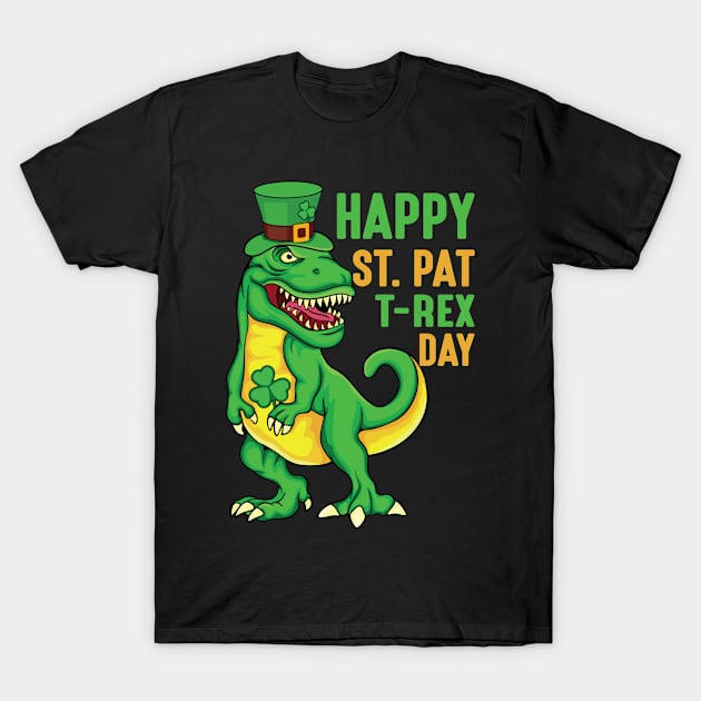 Happy St Pat T-Rex Day - st Patrick's day T-Shirt by Meow_My_Cat